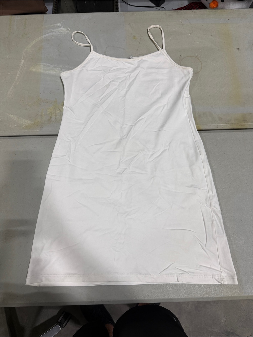 Anne Fontaine White Spaghetti Strap Mini Dress